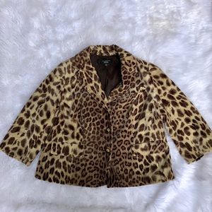 Talbots Cheetah Print Blazer